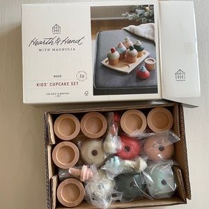 Hearth and hand cupcake wood toy